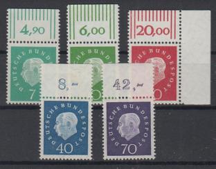 0302 - Bund Heuß III Nr. 302 - 306 OR 
