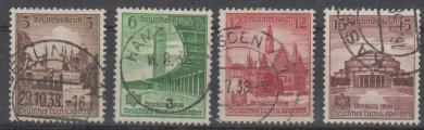 665 - Deutsches Reich Nr. 665 - 668 