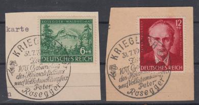 855 - Deutsches Reich Rosegger Nr. 855 + 856 