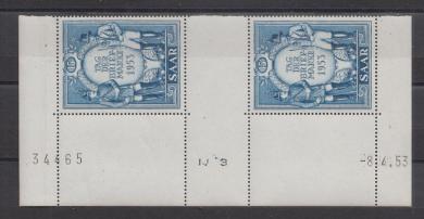 342 - Saarland Nr. 342 ZS + Br 