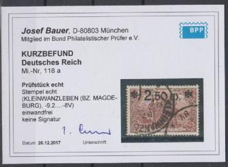 118 - Deutsches Reich Infla Nr. 118 a 