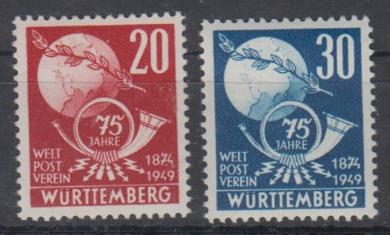 56 - Französische Zone Württemberg Nr. 56 + 57 