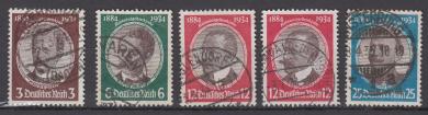 540 - Deutsches Reich Kolonialforscher Nr. 540 - 543 mit Nr. 542 x + y 