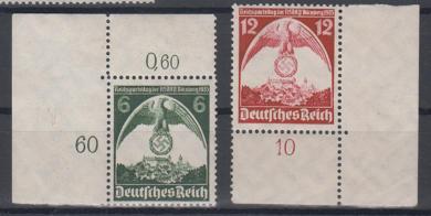586 - Deutsches Reich Nr. 586 + 587 