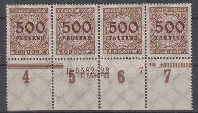 313 - Deutsches Reich Infla Nr. 313 A P HAN 