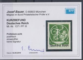 137 - Deutsches Reich Nr. 137 III 