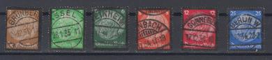 548 - Deutsches Reich Nr. 548 Hindenburg Trauer Nr. 548 - 553 