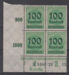 290 - Deutsches Reich Infla Nr. 290 HAN + DZ 