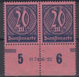 072 - Deutsches Reich Dienst Nr. 72 HAN 