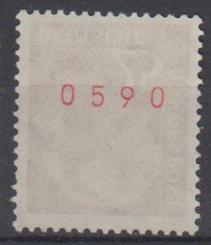 0186 - Bund Nr. 186 y R (rote Zählnummer) 