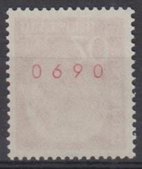 0186 - Bund Nr. 185 y R (rote Zählnummer) 
