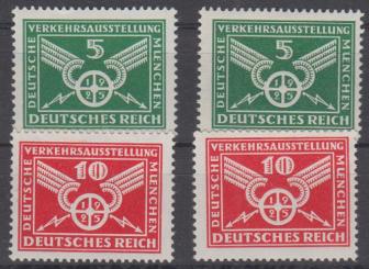 370 - Deutsches Reich Weimar Nr. 370 + 371 x + y 