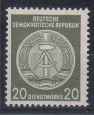 37 - DDR Dienstmarken A Nr. 37 A WZ 3 Y 