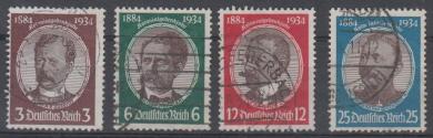 540 - Deutsches Reich Kolonialforscher Nr. 540 - 543 