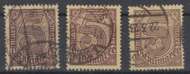 033 - Deutsches Reich Dienst Nr. 33 a - c 