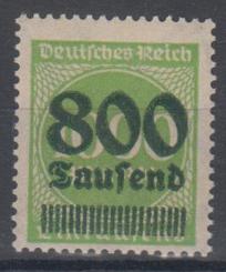305 - Deutsches Reich Infla Nr. 305 A a z 