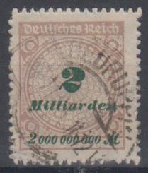 326 - Deutsches Reich Infla Nr. 326 B HT 