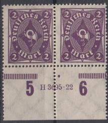 224 - Deutsches Reich Infla Nr. 224 HAN H 3695.22 