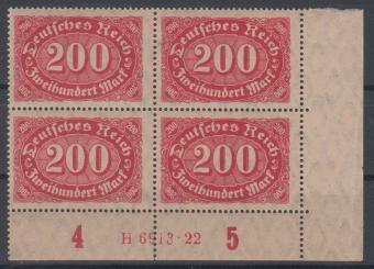 220 - Deutsches Reich Infla Nr. 220 HAN H 6913.22 