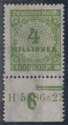 316 - Deutsches Reich Infla Nr. 316 AP HAN H 5886.22. 