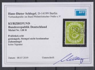 0138 - Bund Posthorn Nr. 138 II 