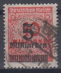 334 - Deutsches Reich Infla Nr. 334 A P Aufdruckfehler 