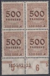 313 - Deutsches Reich Infla Nr. 313 HAN H 5582.23 