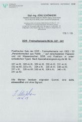 327 - DDR Köpfe 2 Nr. 327 - 341 