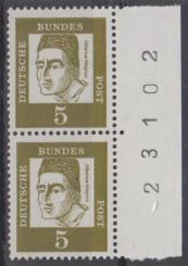 0347 - Bund Bedeutende Deutsche Nr. 347 y Bogenzähler 