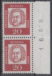 0352 - Bund Bedeutende Deutsche Nr. 352 y Bogenzähler 