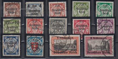 716 - Deutsches Reich Danzig Abschied Nr. 716 - 729 