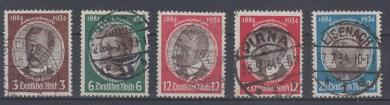 540 - Deutsches Reich Kolonialforscher Nr. 540 - 543 inkl .Nr. 542 x + y 