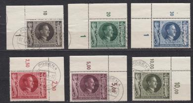 844 - Deutsches Reich Nr. 844 - 849 