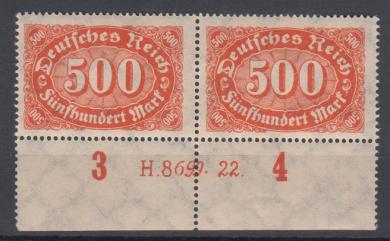 251 - Deutsches Reich Infla Nr. 251 HAN H. 8699.22 