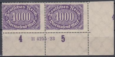 255 - Deutsches Reich Infla Nr. 255 HAN H 4255.23 