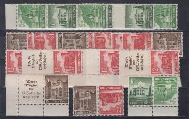 675 - Deutsches Reich WHW K33/34, S 245 - 256, W135 