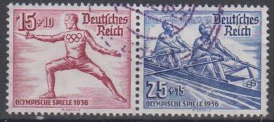 630 - Deutsches Reich Zusammendruck aus Block 6 