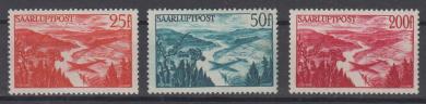 252 - Saarland Flugpostmarken Nr. 252 - 254 