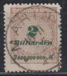 326 - Deutsches Reich Infla Nr. 326 B P 
