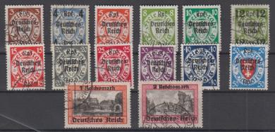 716 - Deutsches Reich Danzig Abschied Nr. 716 - 729 