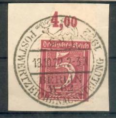 158 - Nr. 158 OR P mit Sonderstempel 