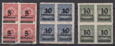 334 - Deutsches Reich Nr. 334 - 336 B 
