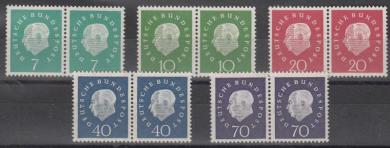 0302 - Bund Heuß III Nr. 302-306 