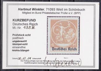 135 - Deutsches Reich Infla Nr. 135 IV 