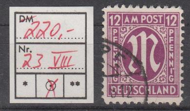 023 - AM-Post Deutscher Druck Nr. 23 VIII 