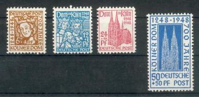069 - Bizone Kölner Dom Nr. 69 -72 