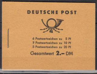 03 - DDR Markenheftchen MH3b1 