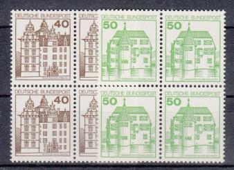 1037 - Bund Burgen & Schlösser Nr. 1037 + 1038 