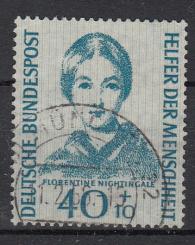 225 - Bund Wohlfahrt 55 Nr. 225 VOLLSTEMPEL 