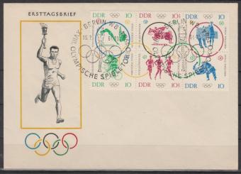 1039 - DDR Olympia FDC 1039-1044 